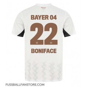 Bayer Leverkusen Victor Boniface #22 Replik Auswärtstrikot 2024-25 Kurzarm